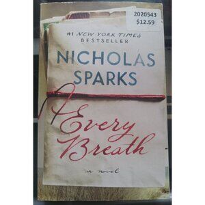 Every Breath by Nicholas Sparks PB Romance Love Story Bestseller
